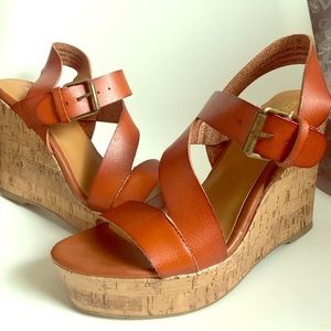 Caramel Platform Heels